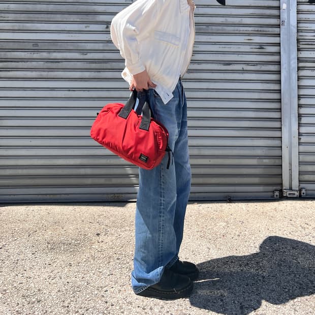 PORTER ROUND-BOSTON BAG S(Red)