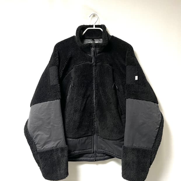 비헤비어 레벨3 택티컬 세미크롭 두툼한 뽀글이 플리스 자켓 100-105