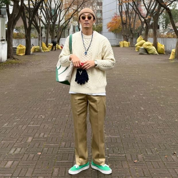 벨리프 피셔맨 니트 L