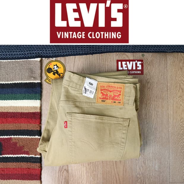 LEVIS 리바이스 506베이지 컬러 팬츠 36
