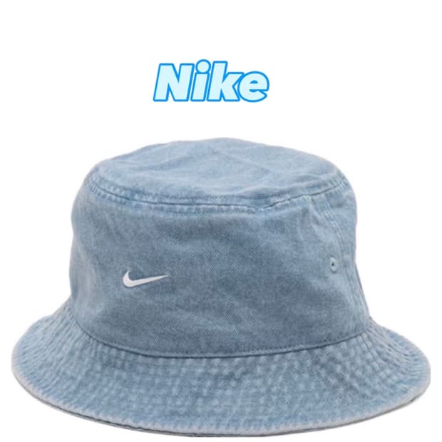 나이키 연청 데님 버킷햇 벙거지