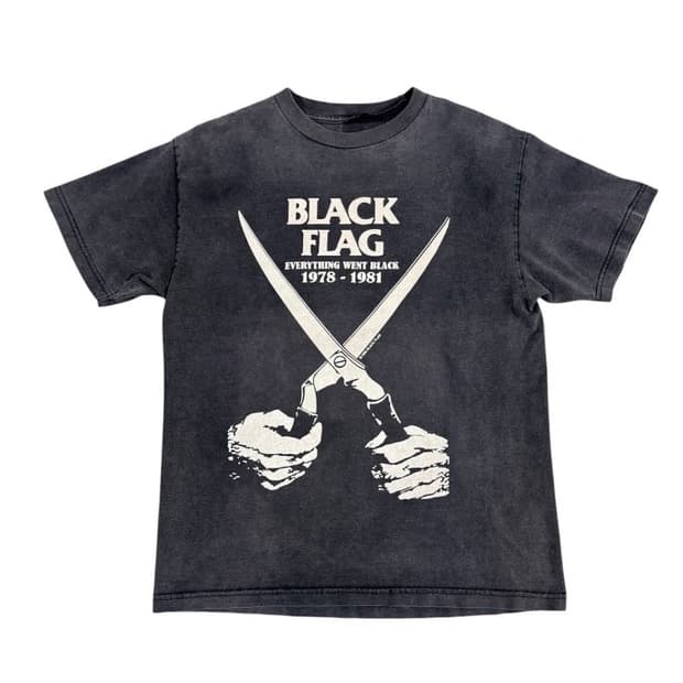 빈티지 BLACK FLAG 블랙 플래그 밴드 티셔츠