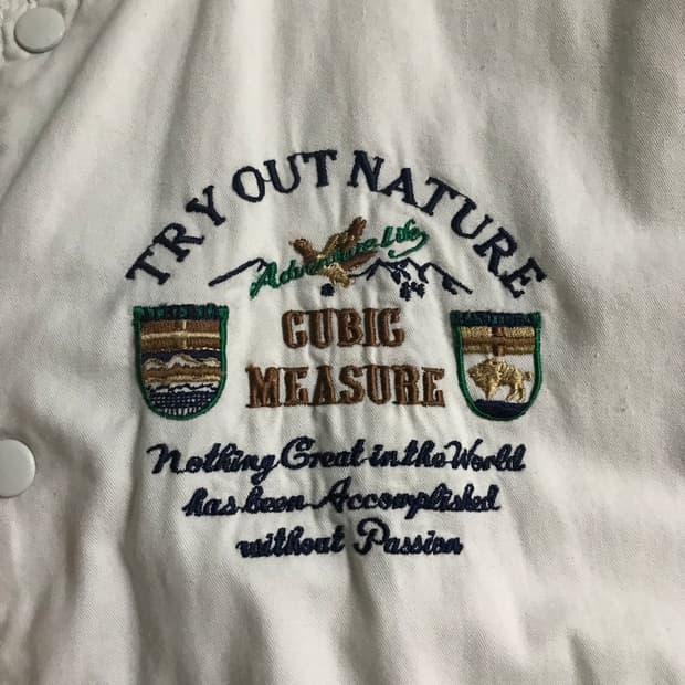 자수디테일 ma-1자켓