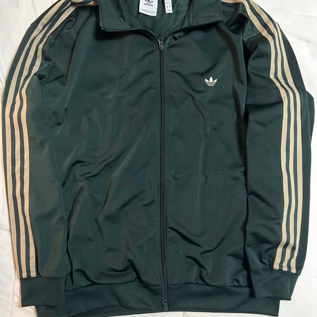 정품 아디다스 파이어버드 그린 져지