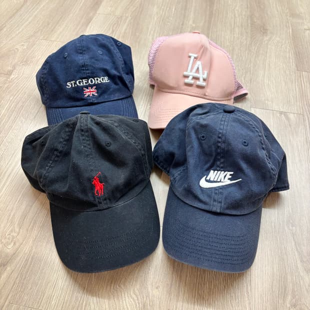 모자 4종 (나이키, 폴로, MLB 등) 판매합니다