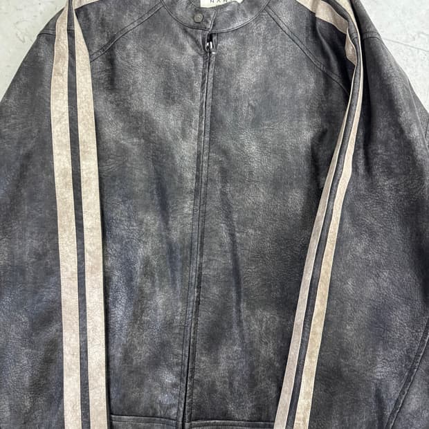 NANS 레더 자켓 M
