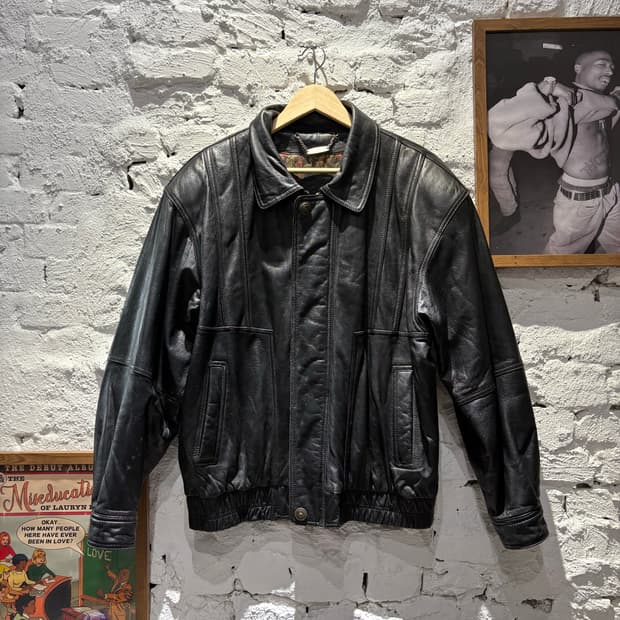 빈티지 양가죽 레더 무스탕자켓