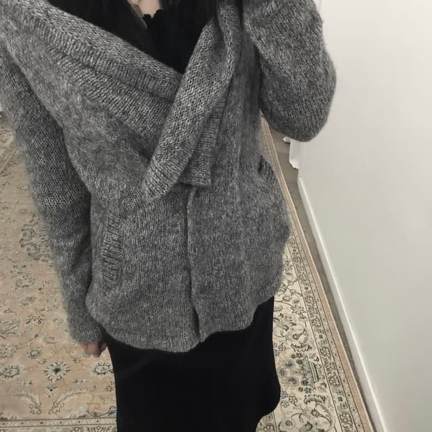 yayoituu 빈티지 드레이프 가디건 (실착 1회)