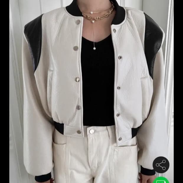 jull log 줄로그 레더 봄버 자켓