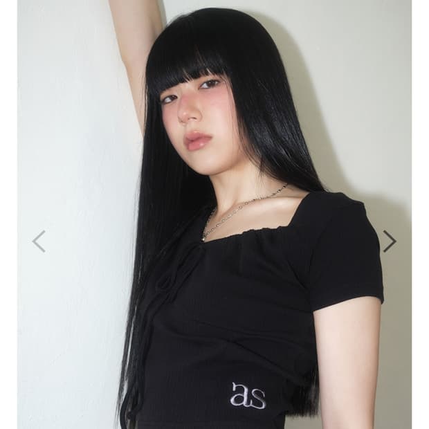 애즈온 judy tee 블랙