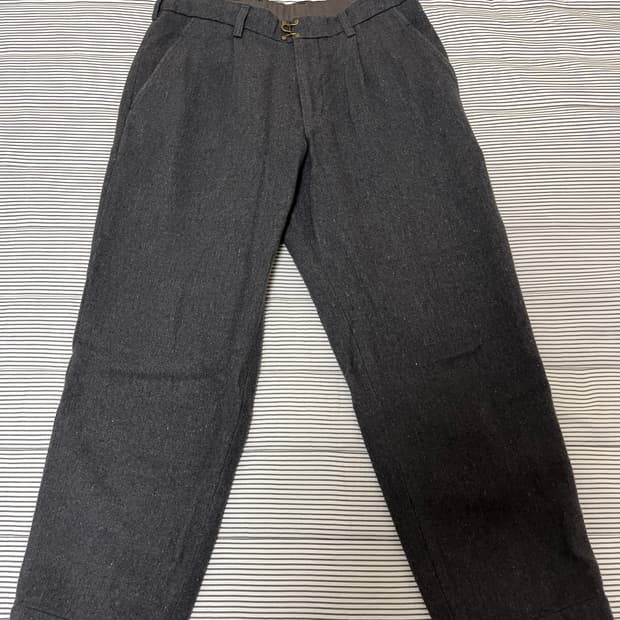 컬러 울팬츠 차콜