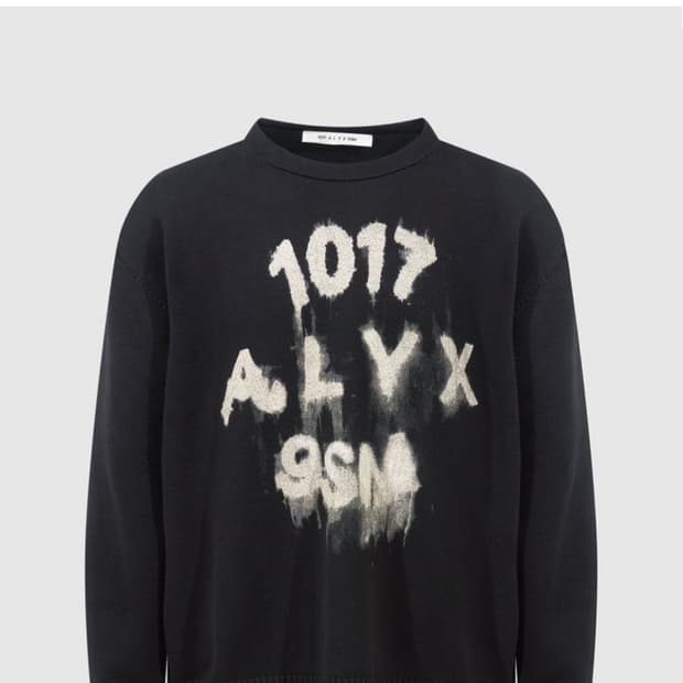 새상품_Alyx 로고 코튼 니트