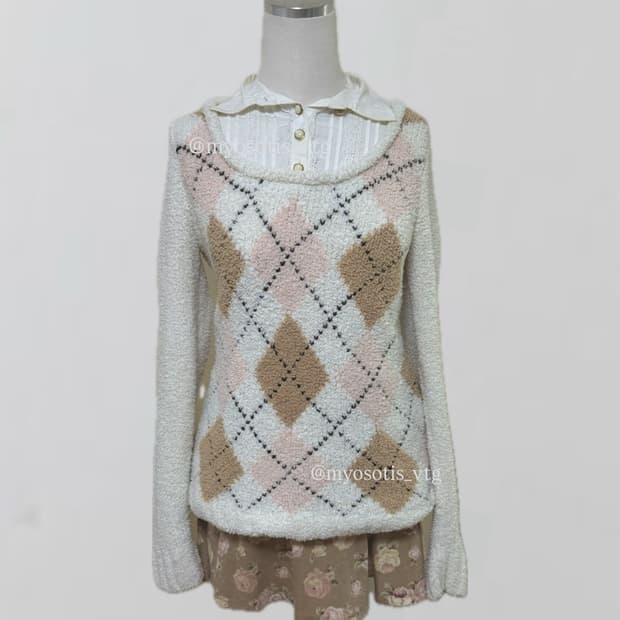 리즈리사 라떼 브라운 베이지 플로럴 스커트 치마 큐롯 히메 갸루 러블리