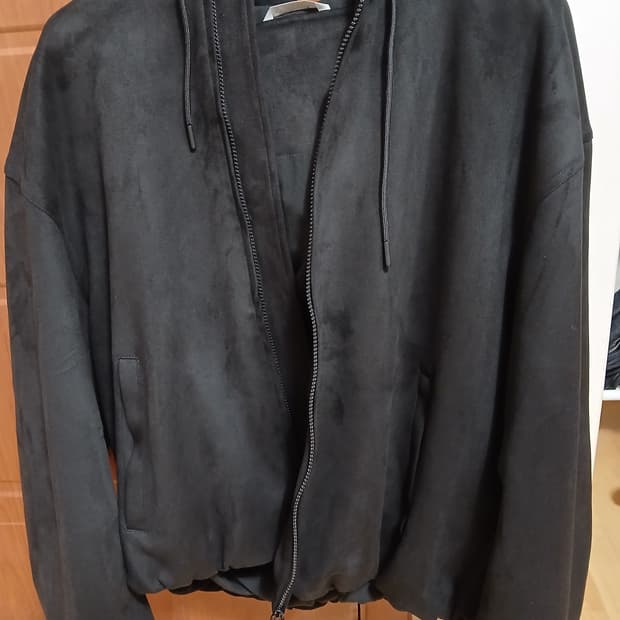 자라 스웨이드 후드 자켓 m사이즈