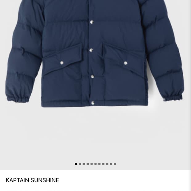 캡틴션샤인 sunset 패딩