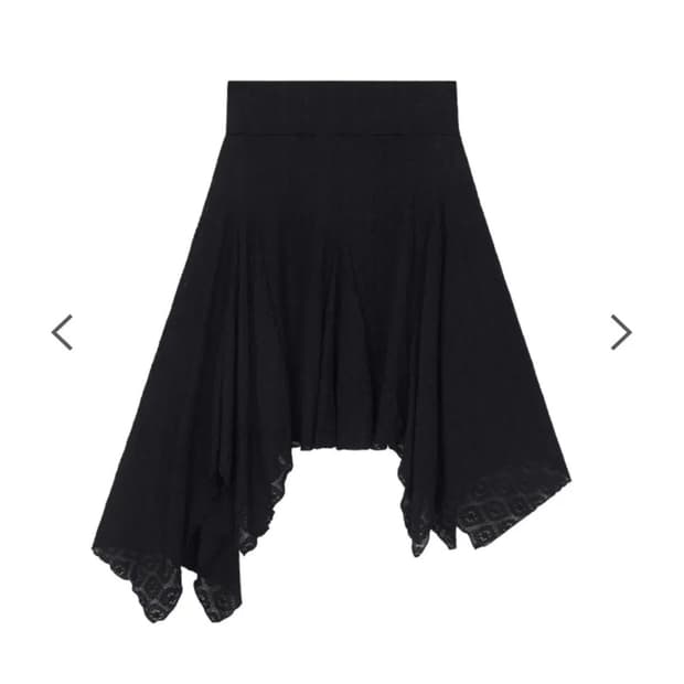 애즈온 sia unbalance skirt