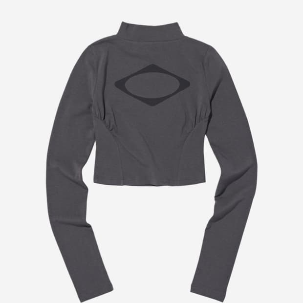 (W) Mischief Fitted Mock Neck Long Sleev