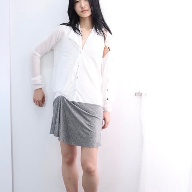 울리카상투스 sheer cardigan