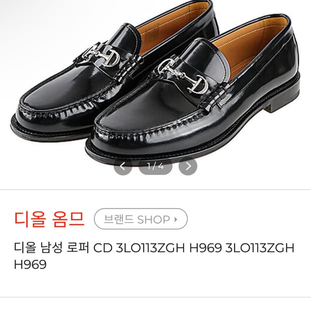 [43] Dior 디올 남성 로얄 홀스빗 로퍼 카프스킨