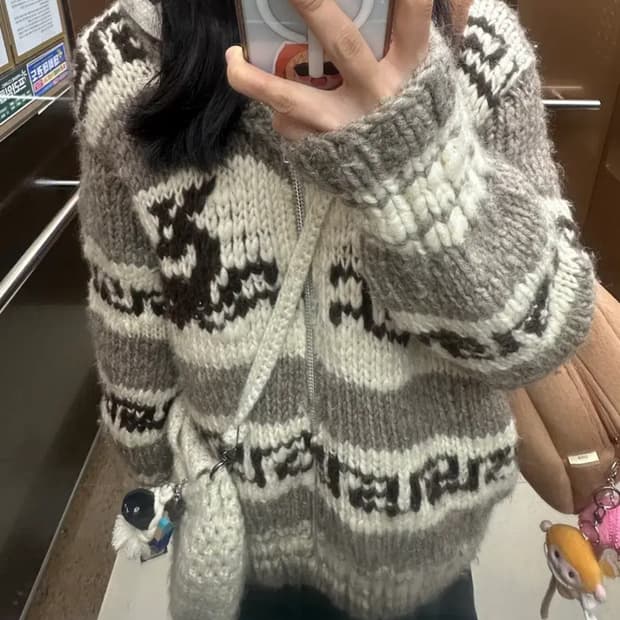 빈티지 울 100 코위찬