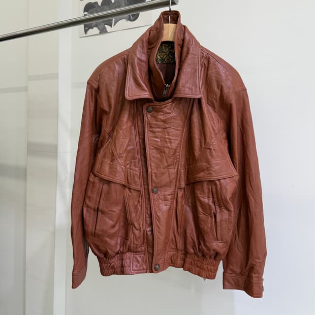 빈티지 레더 자켓