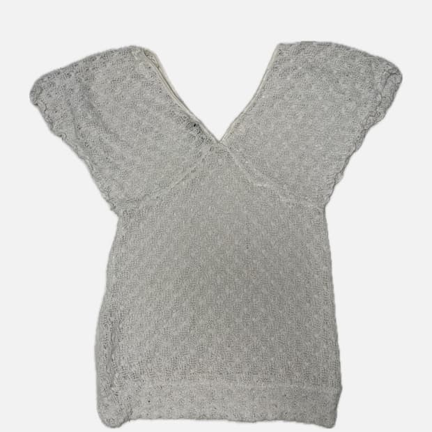 아이보리 반팔 니트