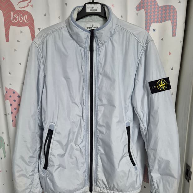 급처)스톤아일랜드 18fw 크링클랩스 패딩자켓 아이스 xl