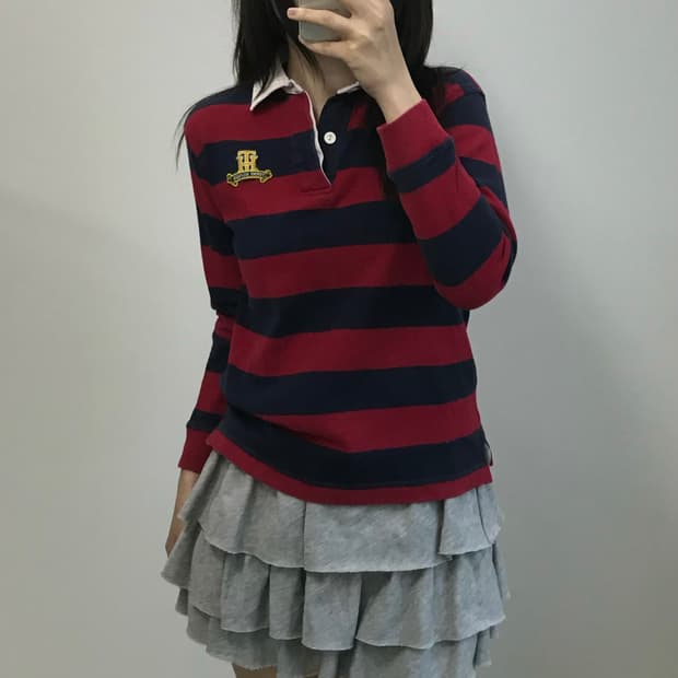 타미힐피거 럭비 카라 티셔츠