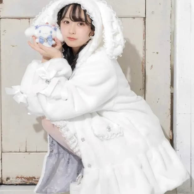 noemie 노에미 시나모롤 우사미미 퍼 아우터