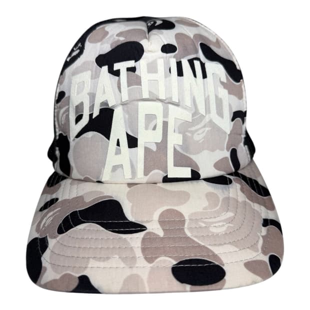 니고 시절 진짜 베이프 화이트카모 매쉬캡 볼캡 모자