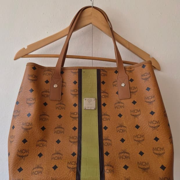 MCM 비세토스 로고 숄더백 쇼퍼백