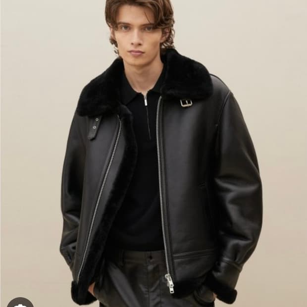 스페로네 b-3 램스킨 리얼 무스탕 L