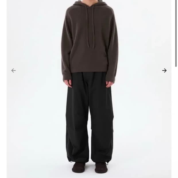 아모멘토 Drawstring Wide Fatigue Pants