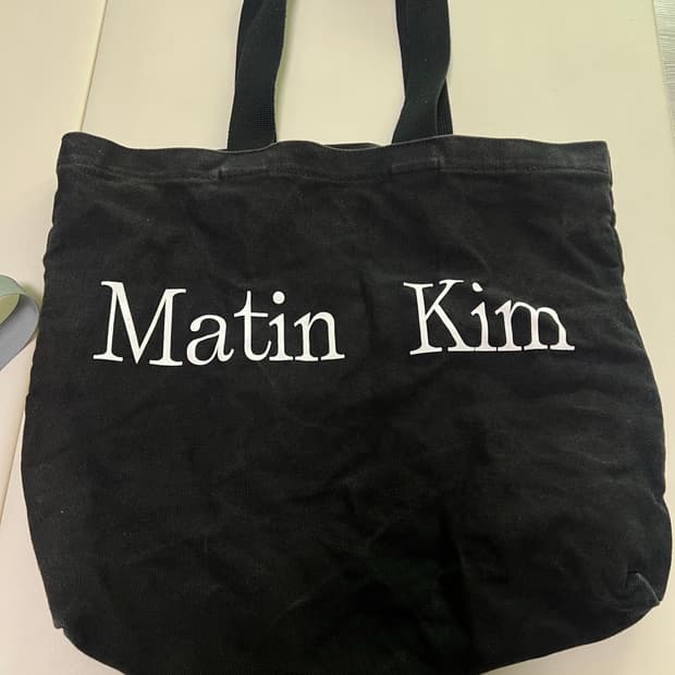 마뗑킴 MATIN LOGO ECOBAG IN BLACK
