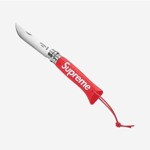 슈프림 x 오피넬 No.08 폴딩 나이프 레드