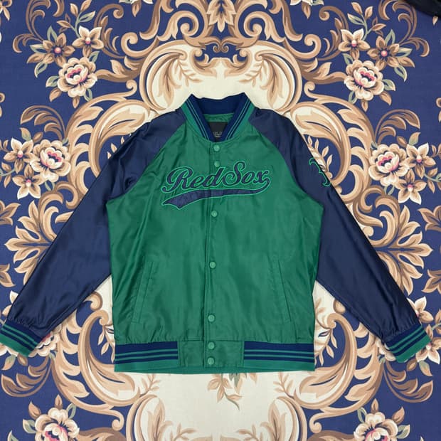 (XL)엠엘비MLB 보스턴 레드삭스 투톤 베이스볼자켓