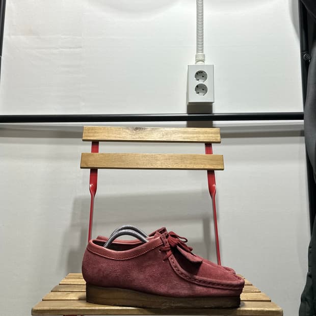 US6D) 250 클락스 로퍼 남녀공용 왈라비 스웨이드 버건디