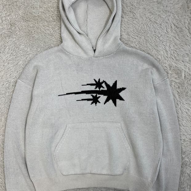 나이스고스트클럽 니트 후드 티셔츠/#2683