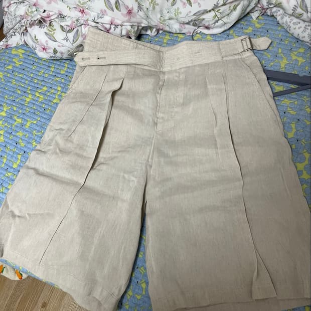 송지오 옴므 린넨 카코 하프팬츠 반바지