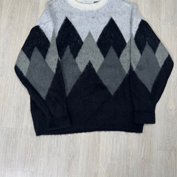 니티드 아가일 니트 M