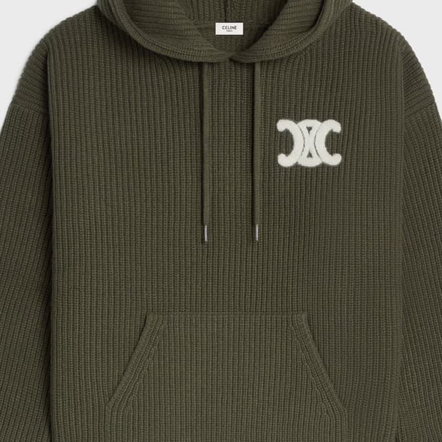 셀린느 후드 스웨터(카키)