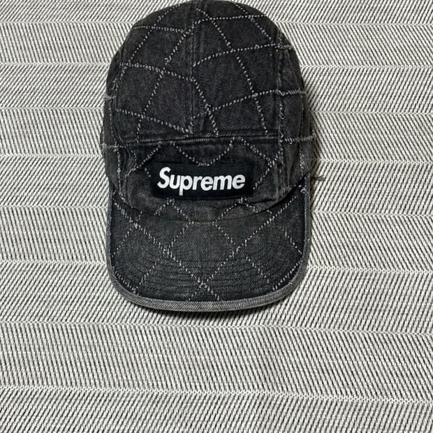 슈프림 펀치드 데님 캠프캡 23fw