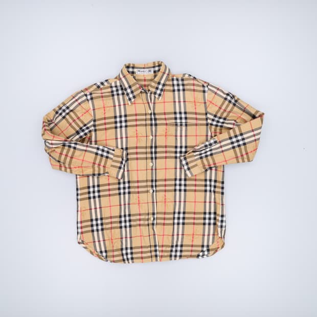 가슴단면50 노바체크셔츠 0224H1