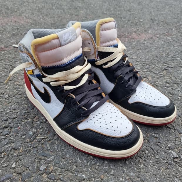 조던1 유니온 블랙토