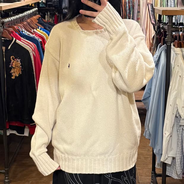 [HI] POLO 니트 아이보리