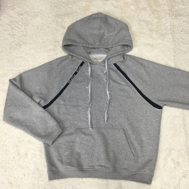 마땡킴 로고 테이프 라그란 후드 BB15