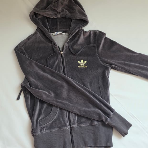 빈티지 아디다스 슬림핏 벨벳져지