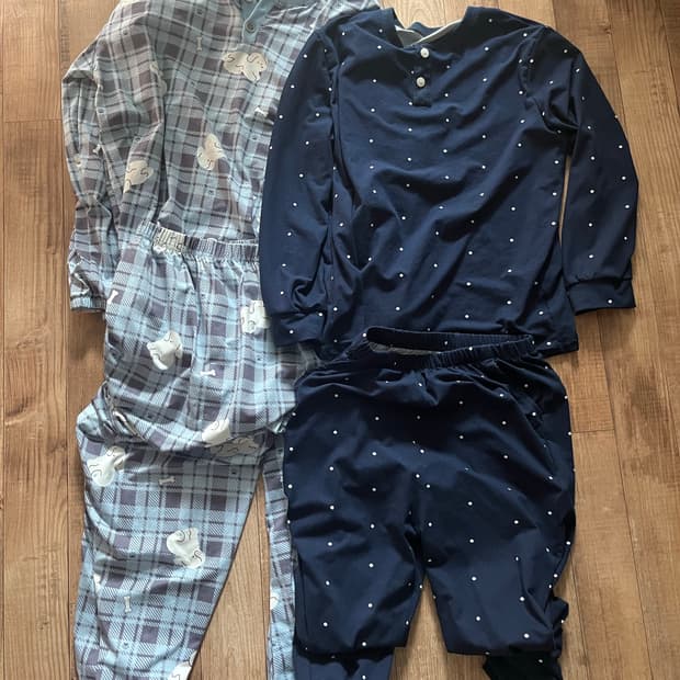 피치기모 잠옷 체크잠옷 도트잠옷 홈웨어 파자마