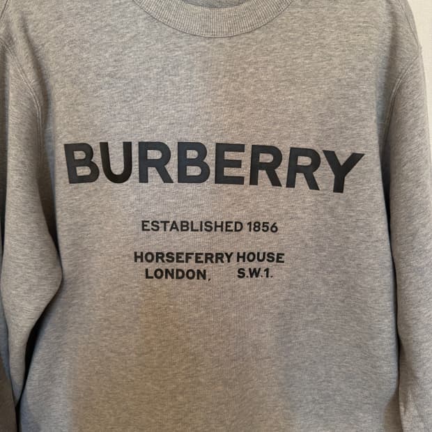 Burberry 버버리 홀스페리 로고 그레이 스웻셔츠 L