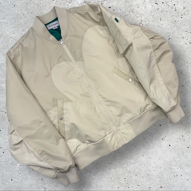 [M] 올리브영 베이지 마원 봄버 자켓 D199